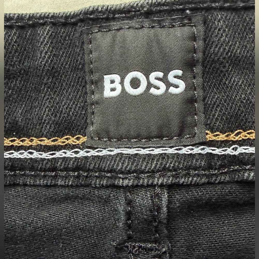 Boss Men’s Delaware Slim fit  Black Denim Size 33X32 - Picture 8 of 11